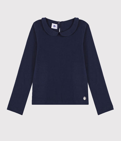 Langärmliges Kinder T-Shirt aus Baumwolle für Mädchen