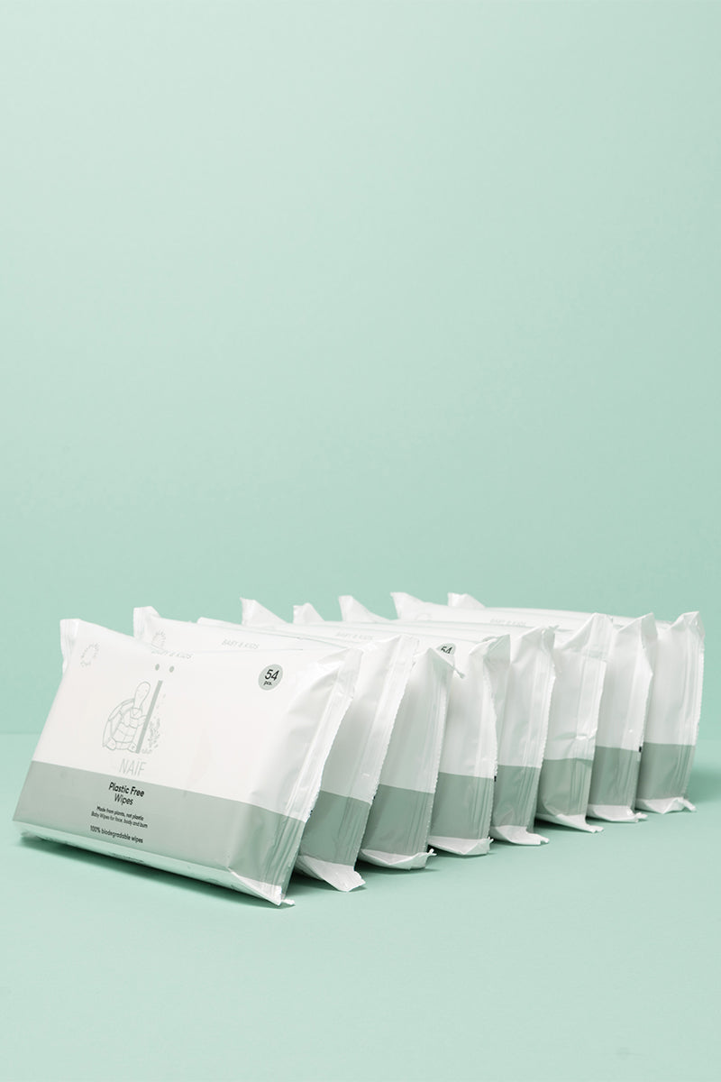 Plastikfreie Feuchttücher auf Basis von Eukalyptus - Plastic Free Baby Wipes