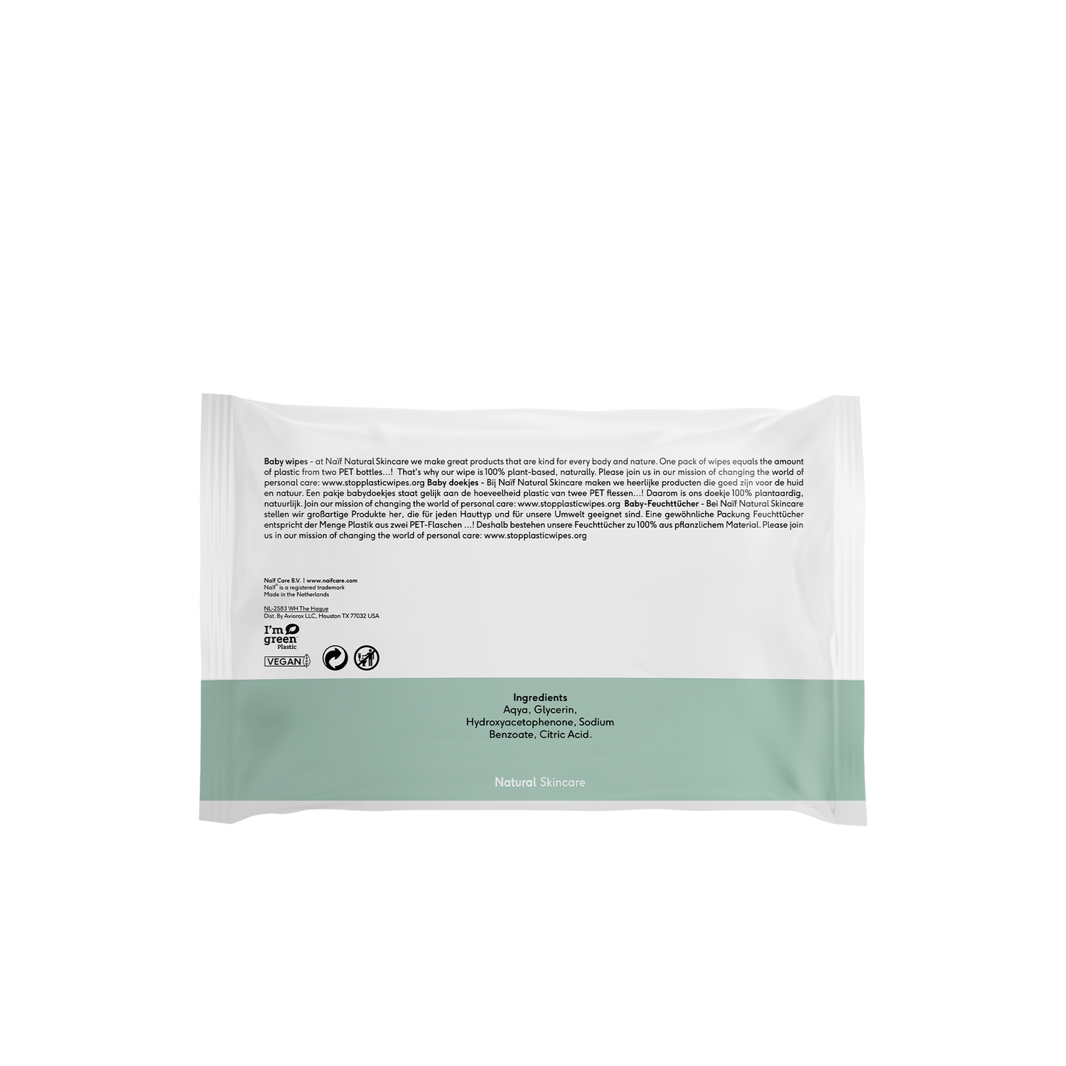 Plastikfreie Feuchttücher auf Basis von Eukalyptus - Plastic Free Baby Wipes