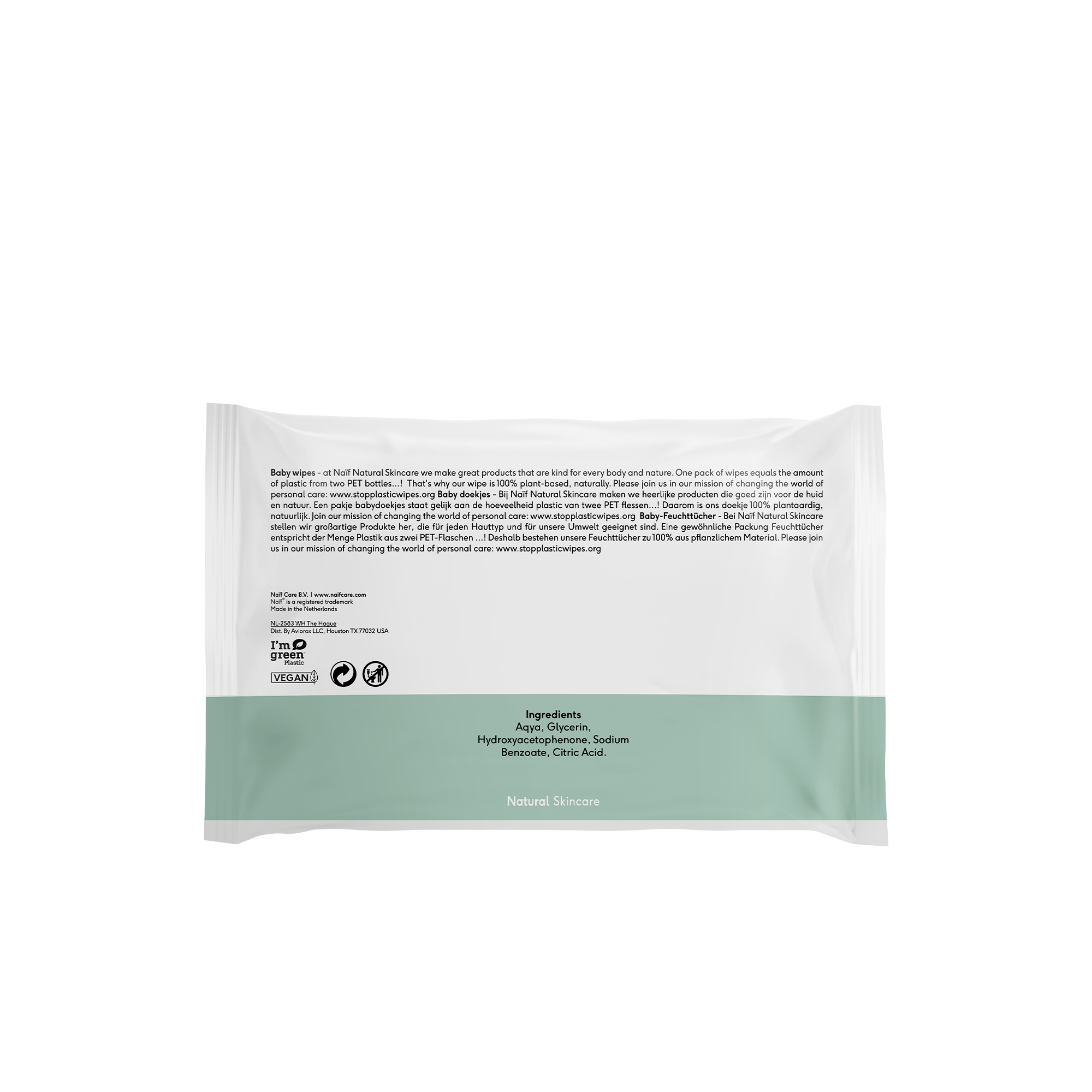 Plastikfreie Feuchttücher auf Basis von Eukalyptus - Plastic Free Baby Wipes