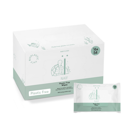 Plastikfreie Feuchttücher auf Basis von Eukalyptus - Plastic Free Baby Wipes