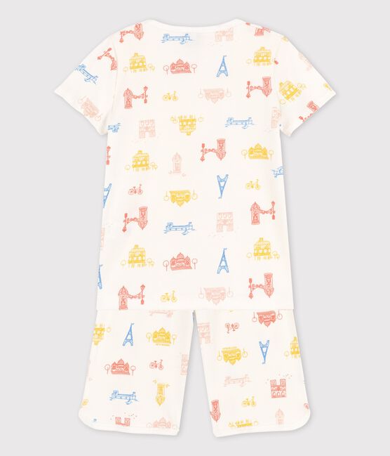 Kurz Pyjama Paris aus Baumwolle