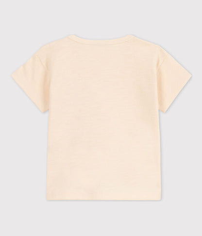 Kurzärmeliges Baby-T-Shirt aus geflammtem Jersey