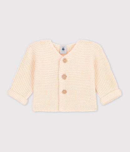 Baby Cardigan in Krausstrick