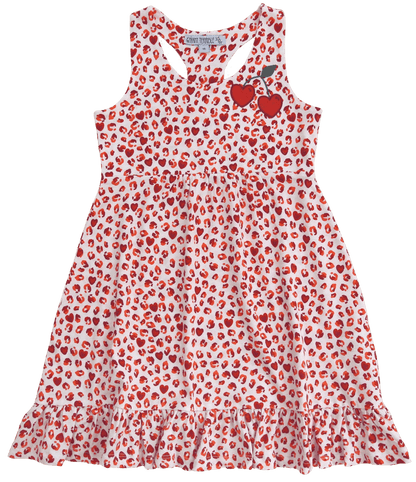 Kleid mit Herz-Kirschapplikation
