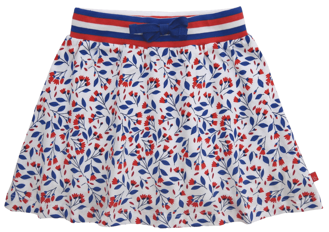 Rock mit Shorts und Blütendruck