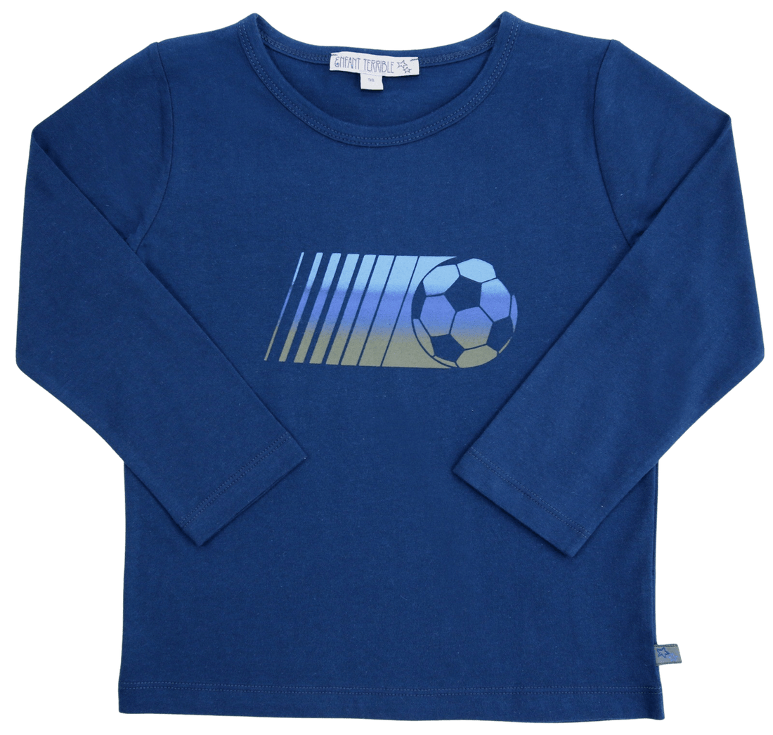 Langarm Shirt mit Fußballdruck