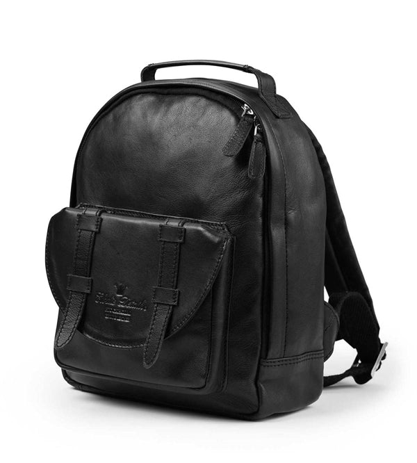 Kinder Rucksack - Black Leather