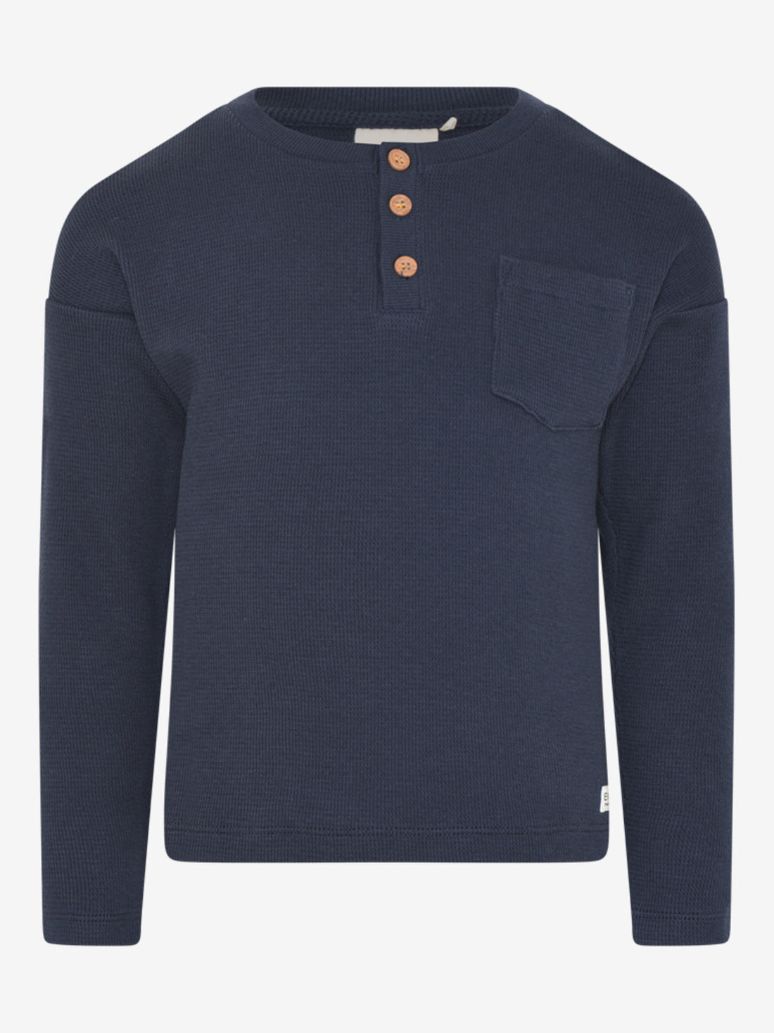 Langarm Shirt Waffle