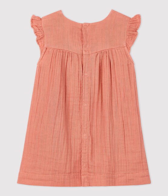 Kurzärmliges Baby Kleid aus Musselin