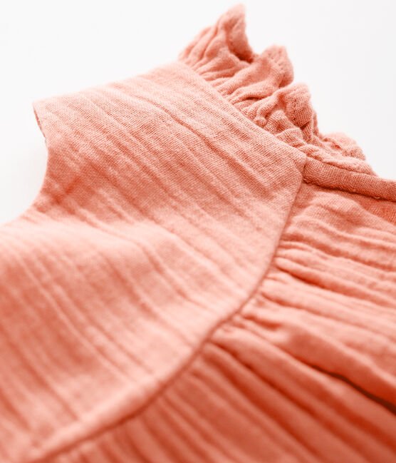 Kurzärmliges Baby Kleid aus Musselin