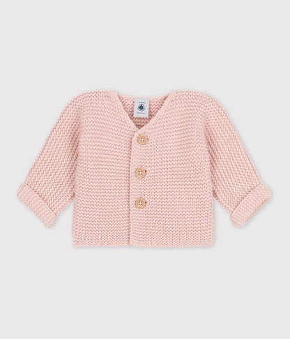 Baby Cardigan in Krausstrick