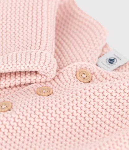 Baby Cardigan in Krausstrick
