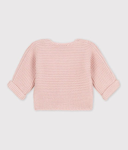 Baby Cardigan in Krausstrick