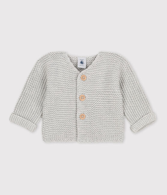 Baby Cardigan in Krausstrick