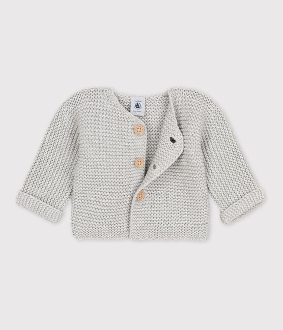 Baby Cardigan in Krausstrick