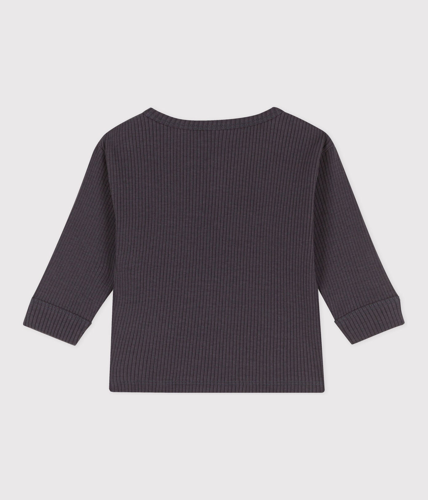 Langärmliges Baby-T-Shirt aus Rippstrick