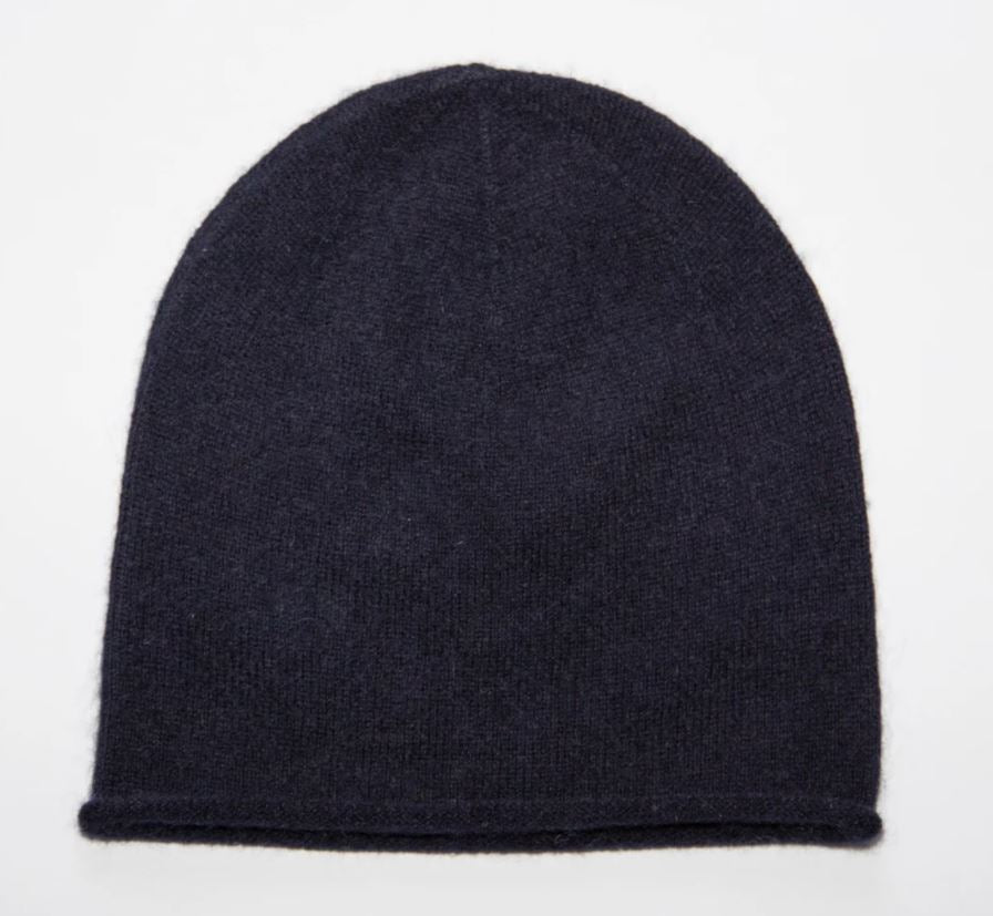 Kinder Kaschmir Mütze “Kim” - dunkelblau
